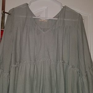 Sage green blouse from Easel